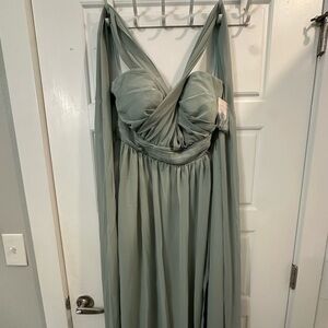 Birdy Grey Soft Green Gown (Sage) New With Tags